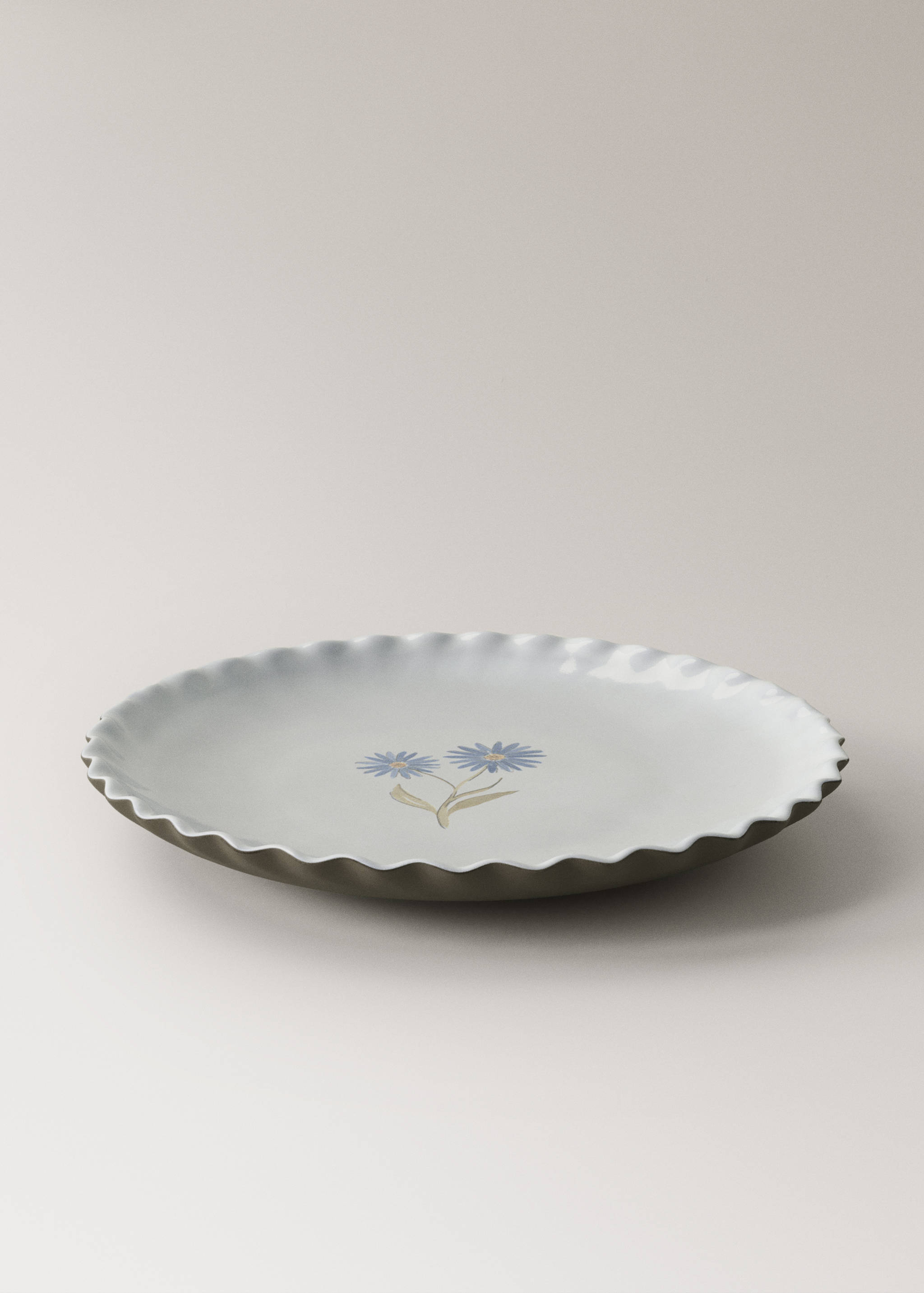 Stoneware dessert plate with pattern - Details of the article 1