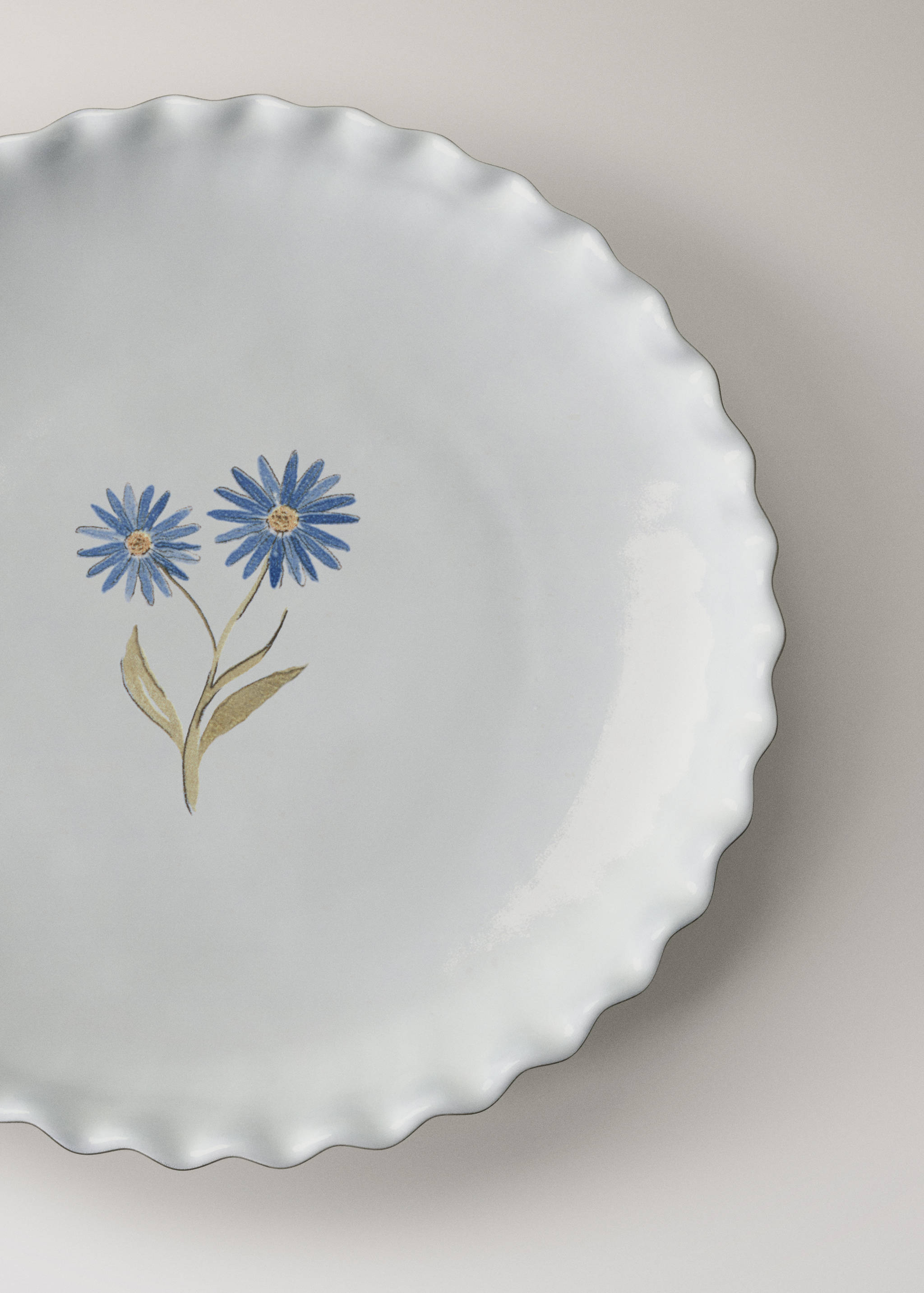 Stoneware dessert plate with pattern - Details of the article 2