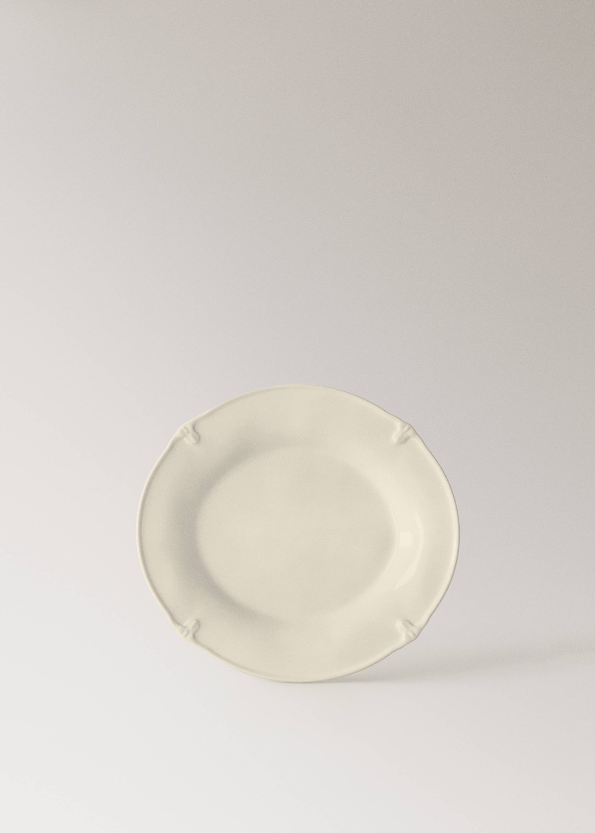 Oval stoneware dessert plate - Article without model