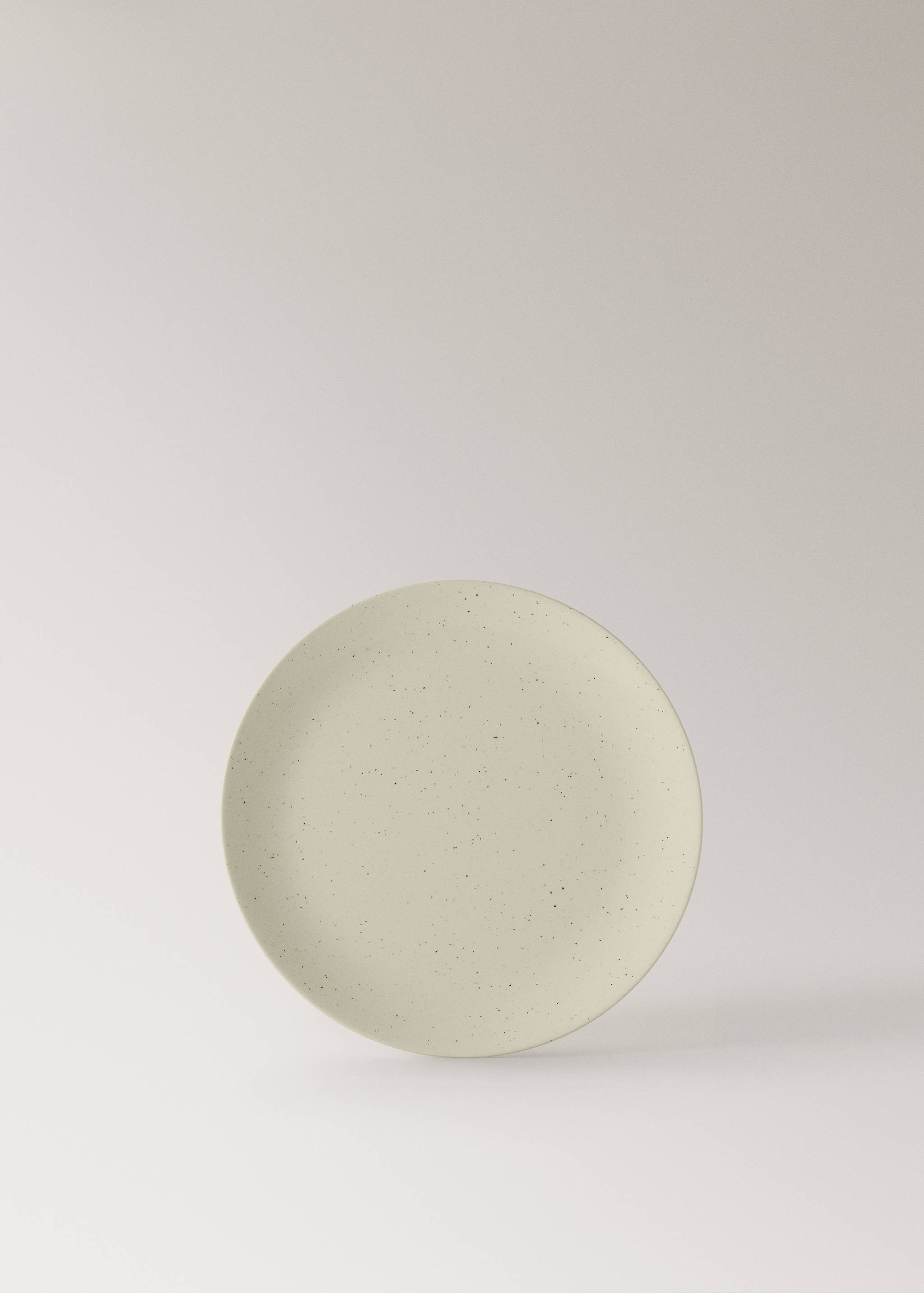 Stoneware dessert plate with spots - Article without model