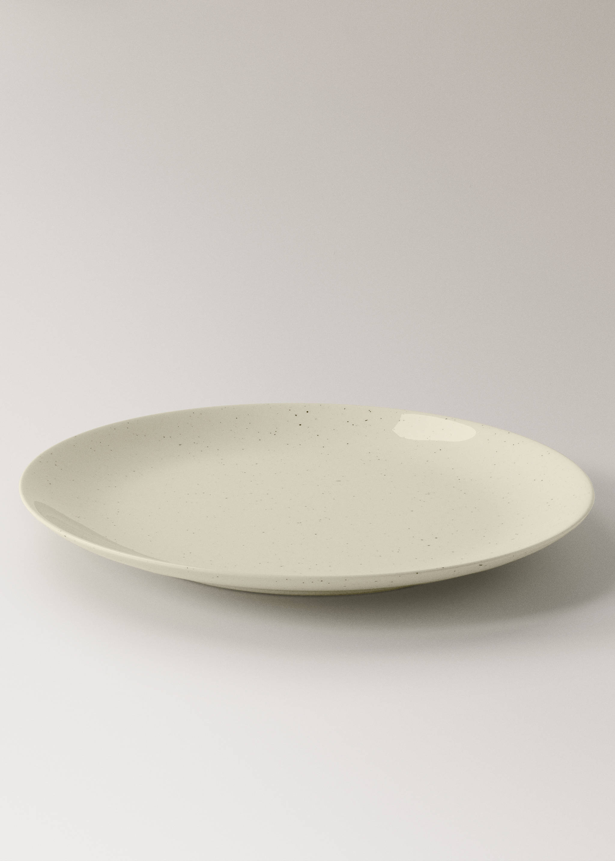 Stoneware dessert plate with spots - Details of the article 1