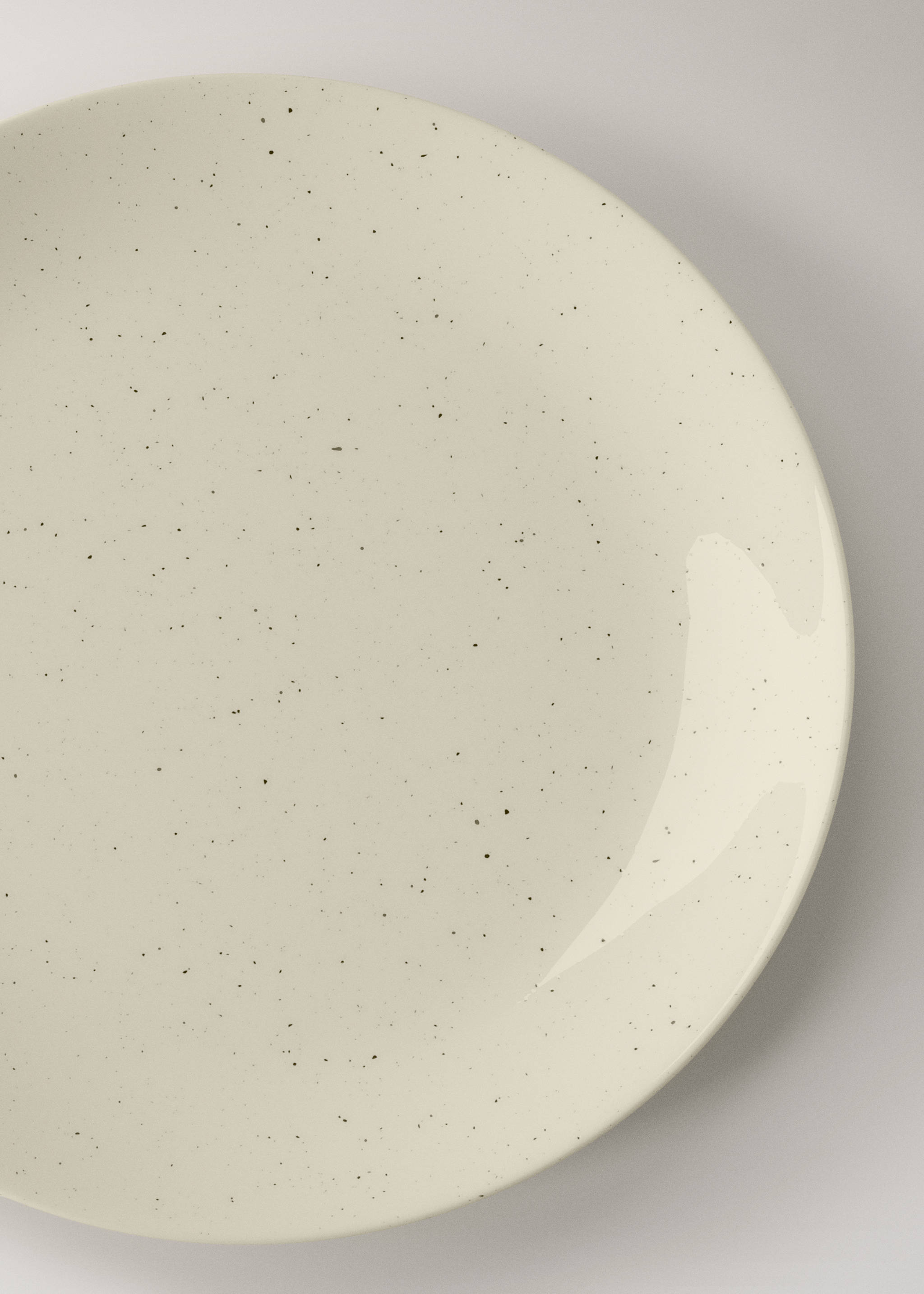 Stoneware dessert plate with spots - Details of the article 2