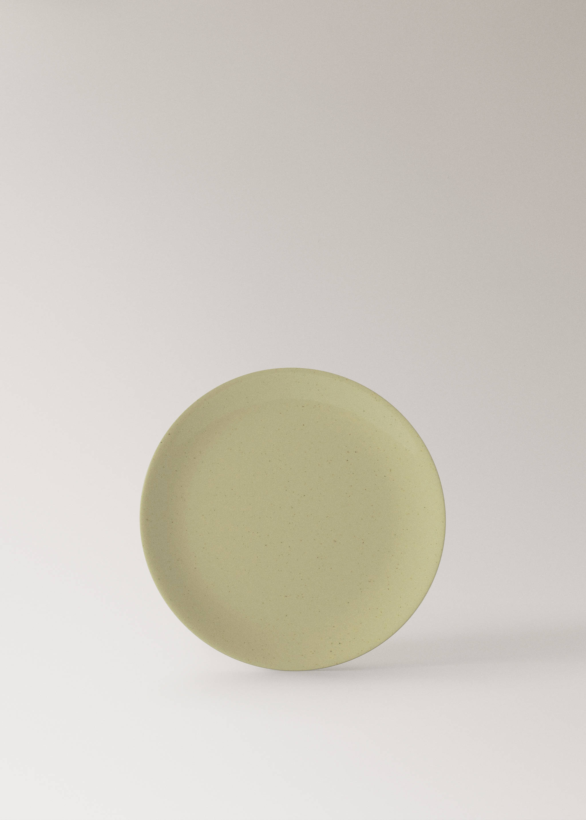 Stoneware dessert plate with spots - Article without model