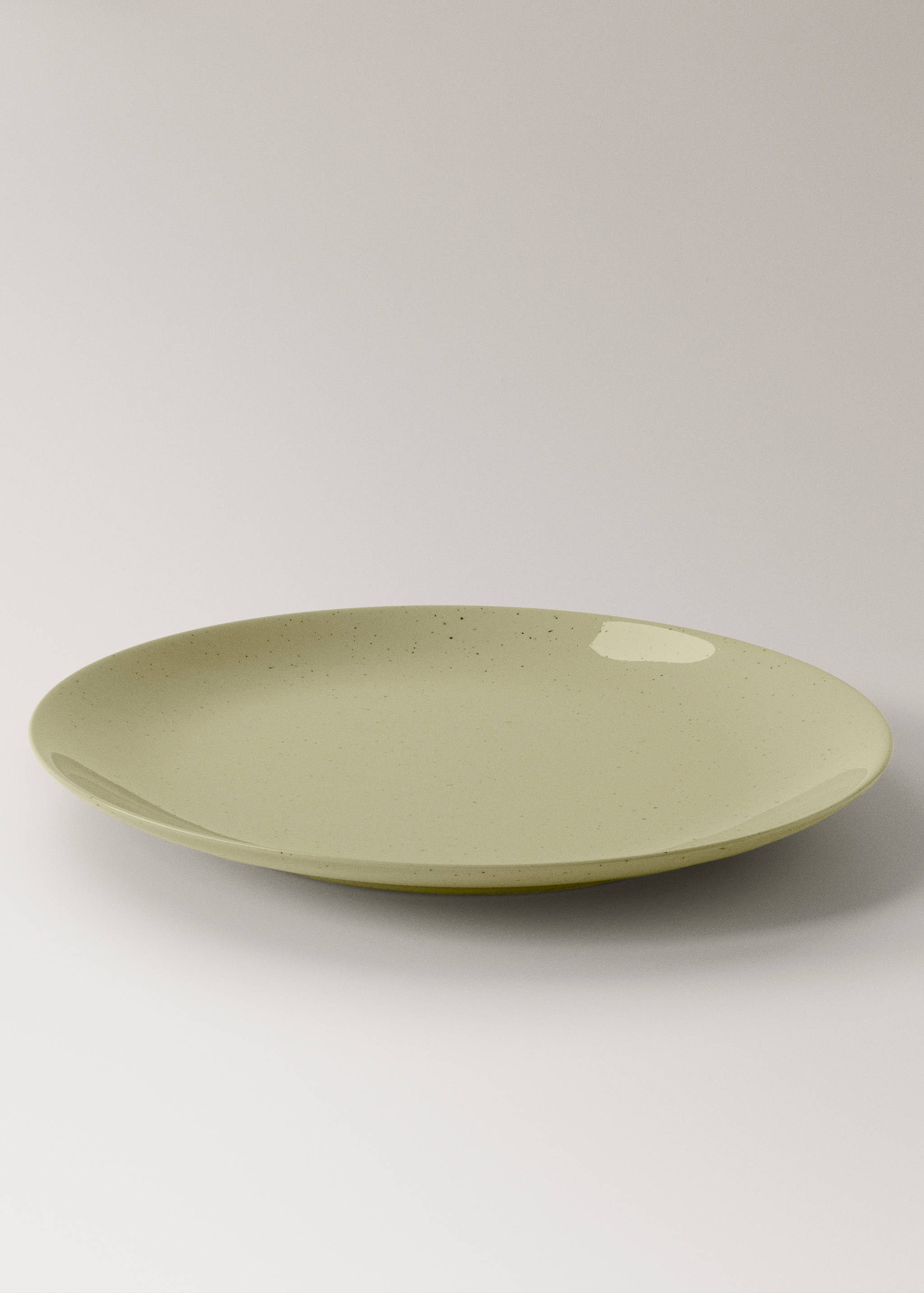 Stoneware dessert plate with spots - Details of the article 1