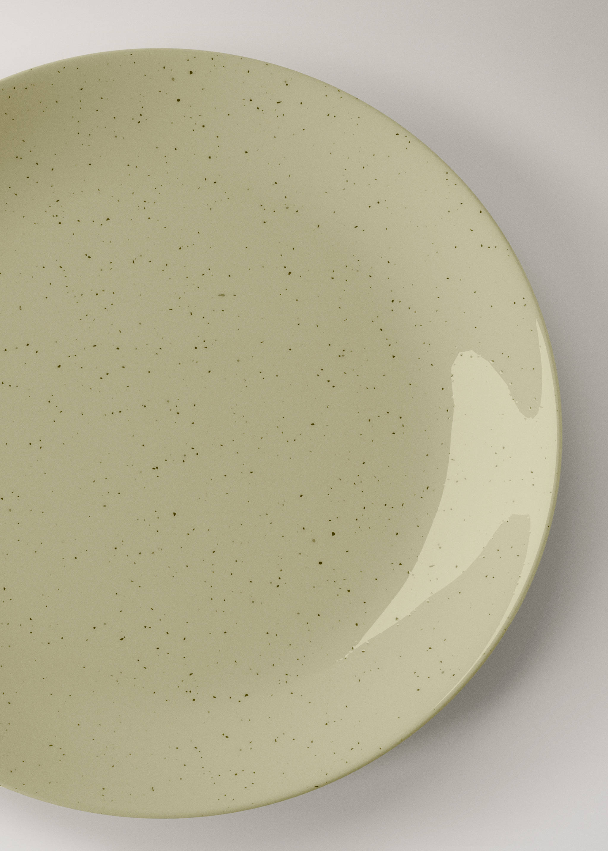 Stoneware dessert plate with spots - Details of the article 2