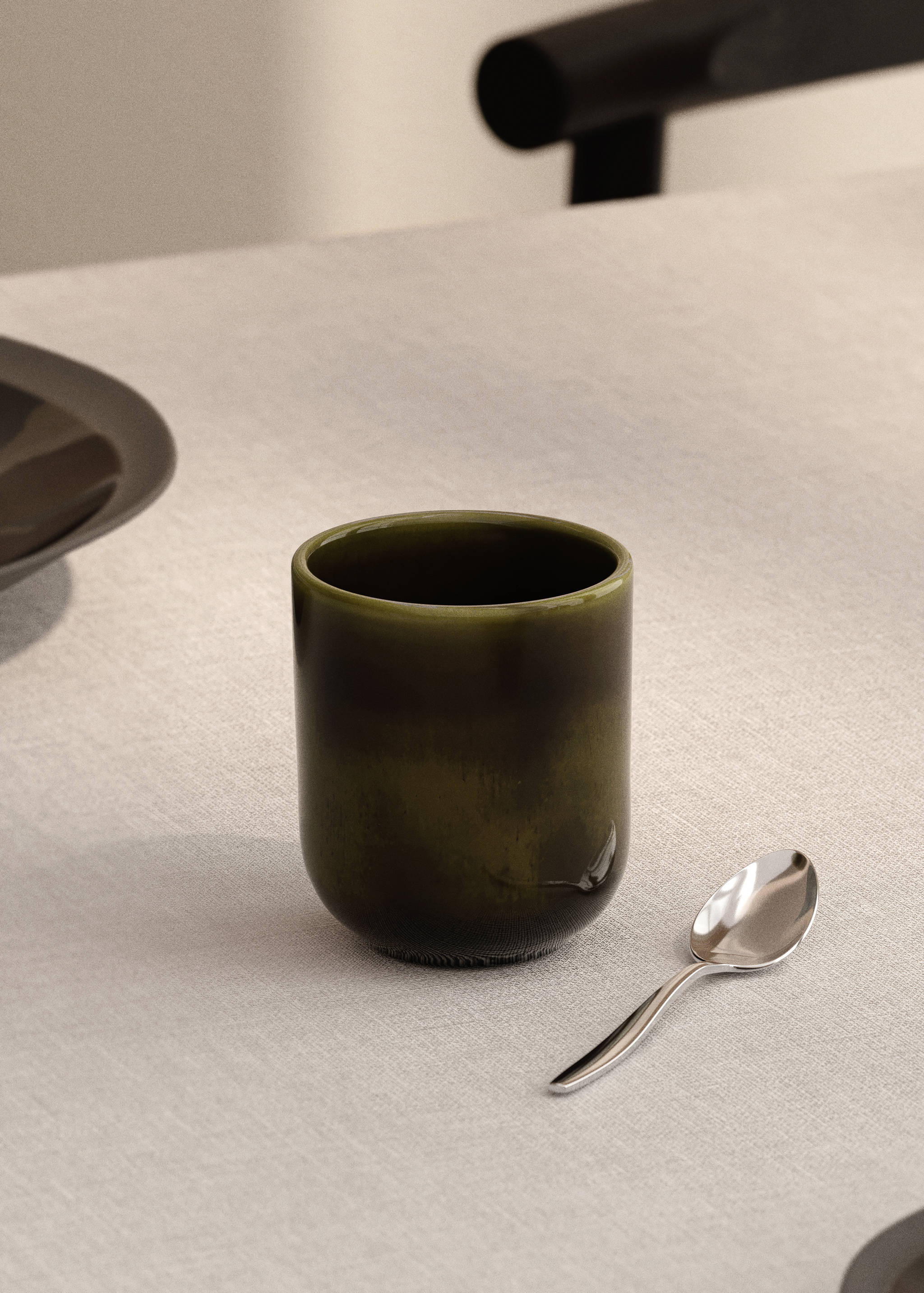 Stoneware cappuccino cup - General plane