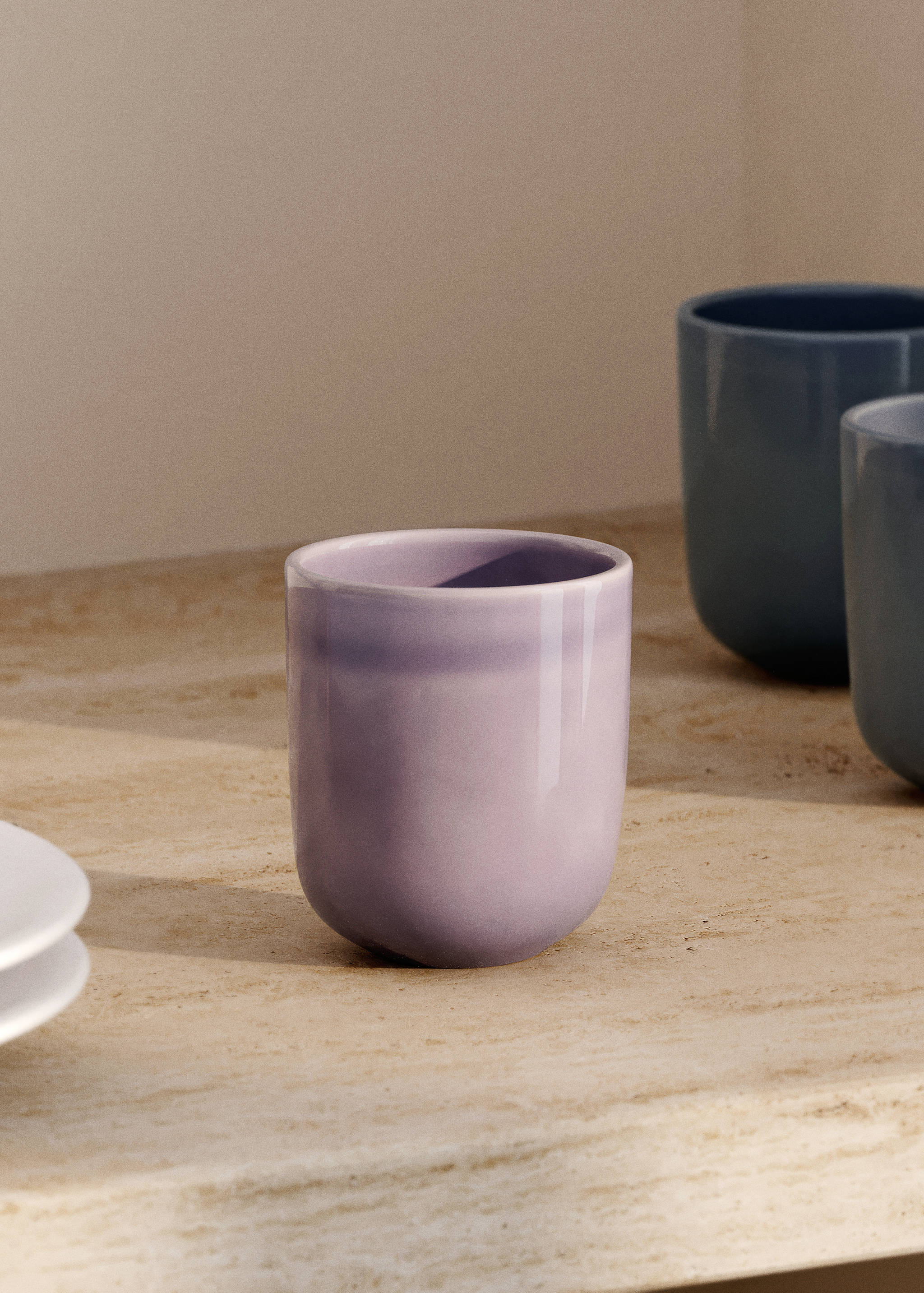 Stoneware expresso coffee cup - General plane