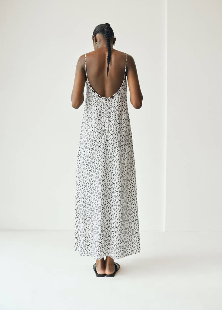Long printed dress — Off White