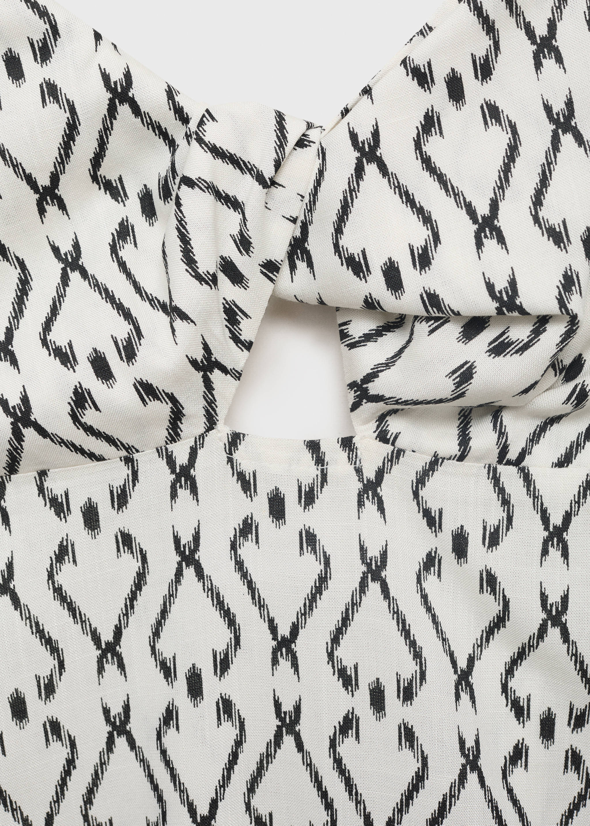 Long printed dress - Details of the article 8