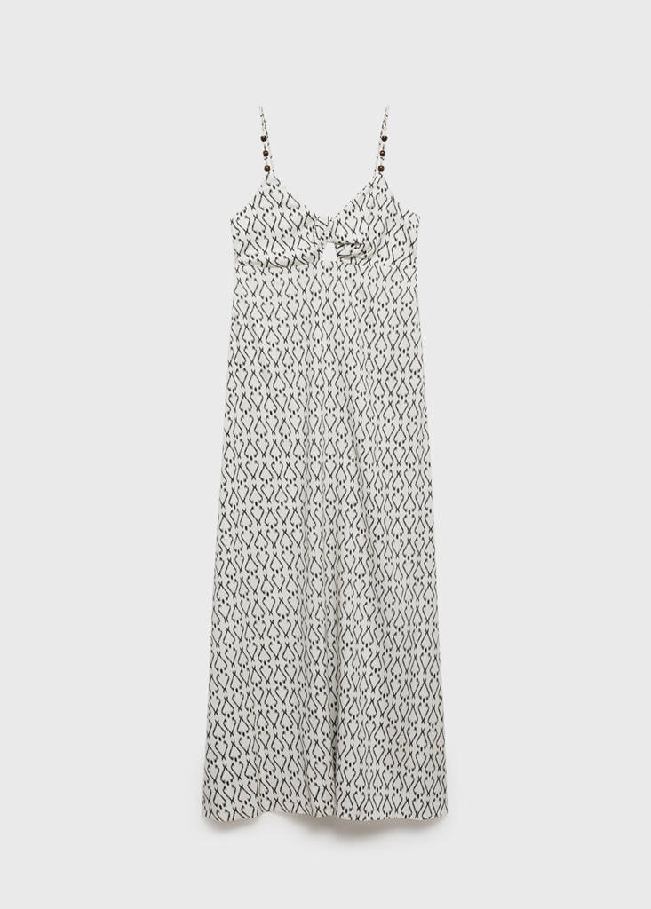 Long printed dress — Off White