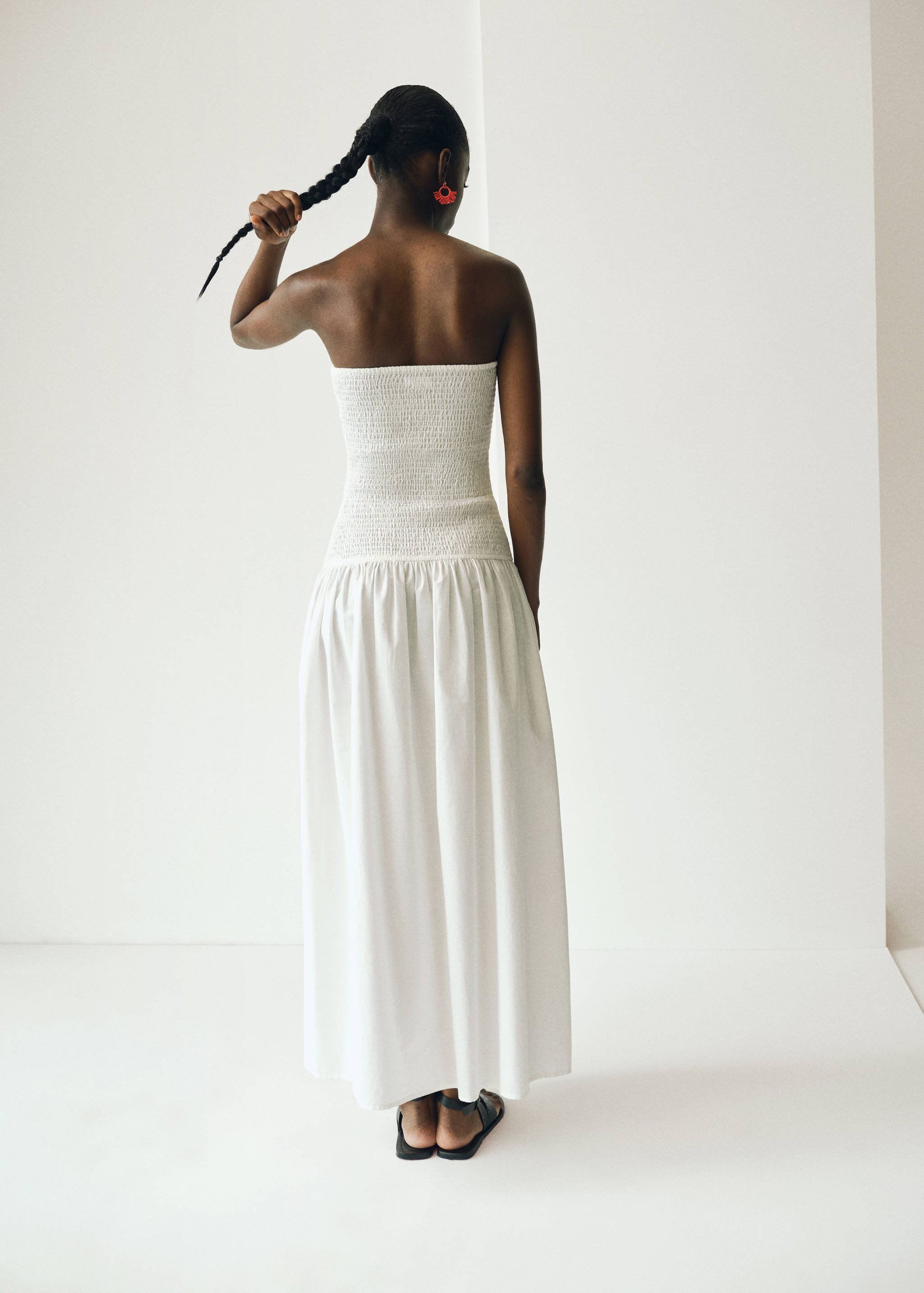 Maxi robe bustier - Plan moyen