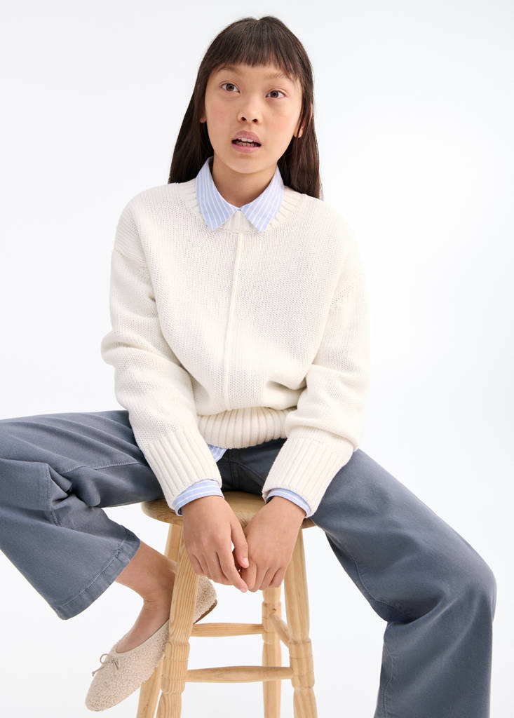 Straight-fit jeans with pockets — Blue