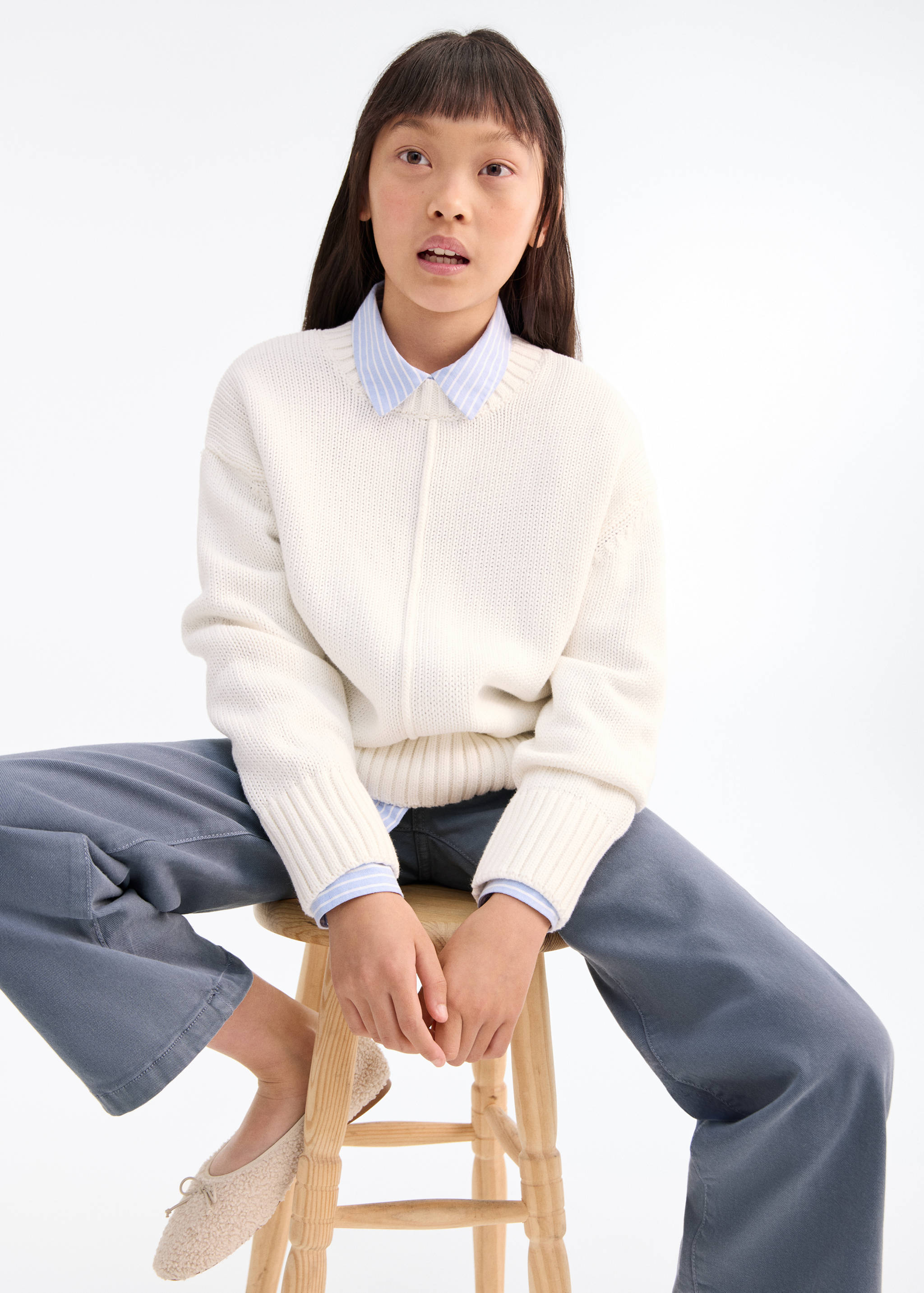 Jean droit à poches - Plan moyen