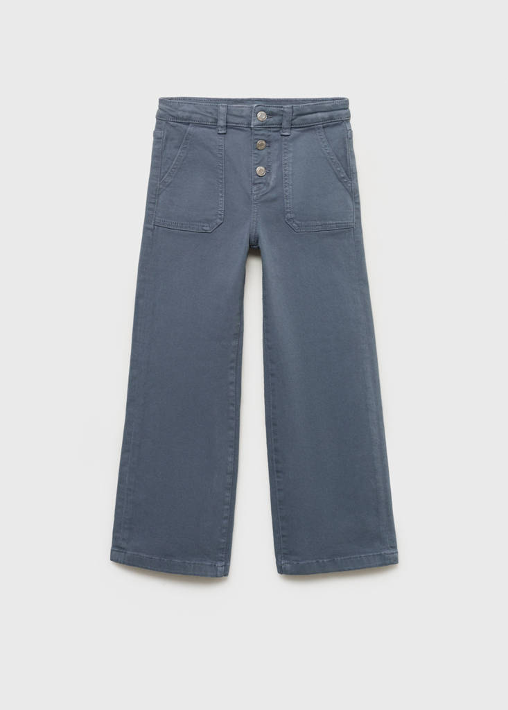 Straight-fit jeans with pockets — Blue