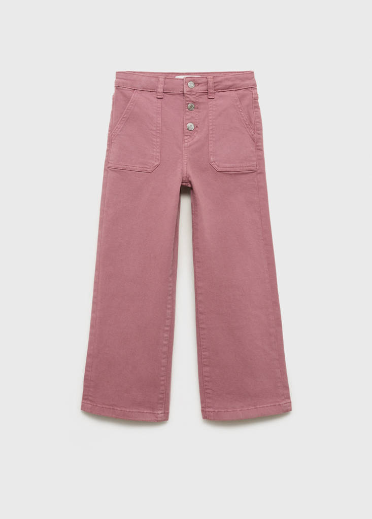 Straight-fit jeans with pockets — Pink