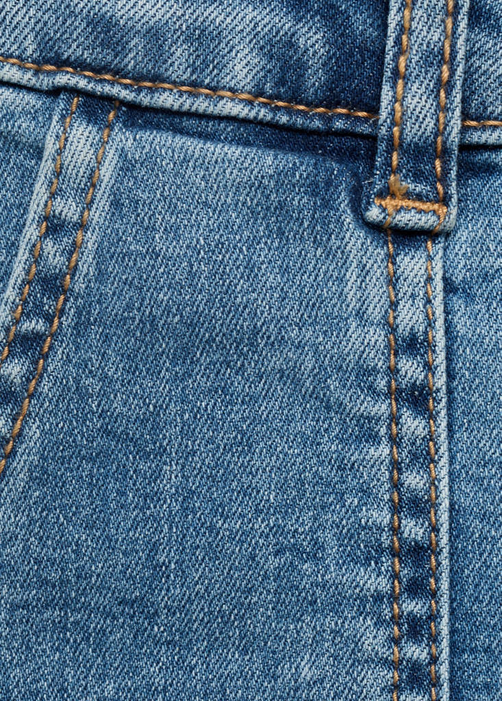 Straight-fit jeans with pockets — Medium Blue