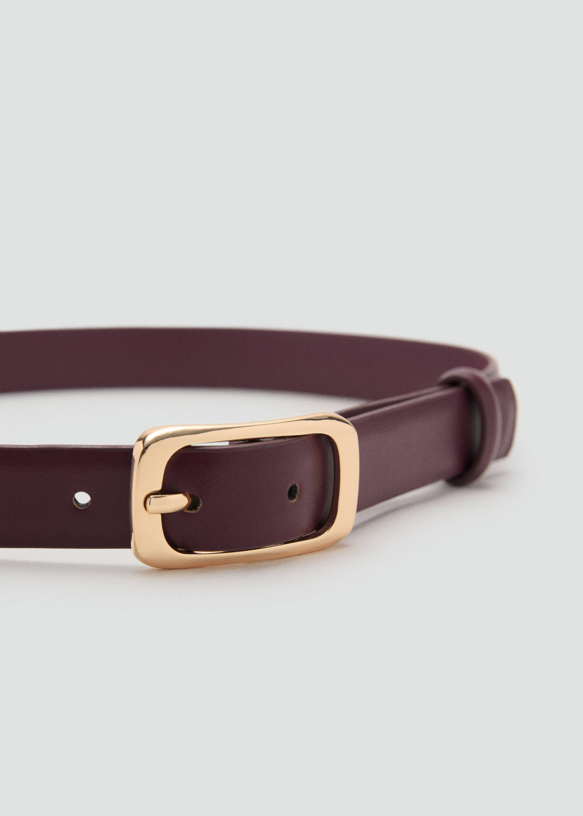 Rectangular buckle belt - Medium plane