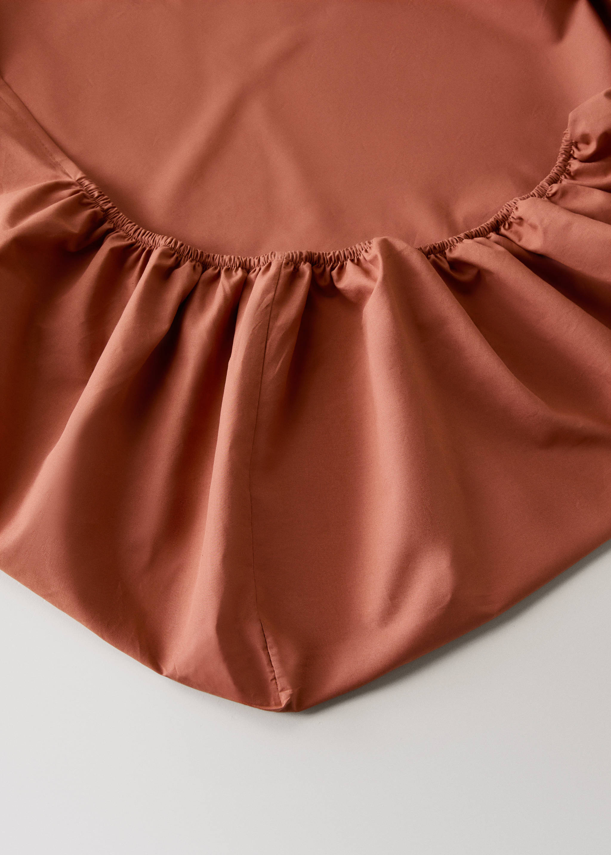 Percale cotton fitted sheet for 200 cm bed - Details of the article 1
