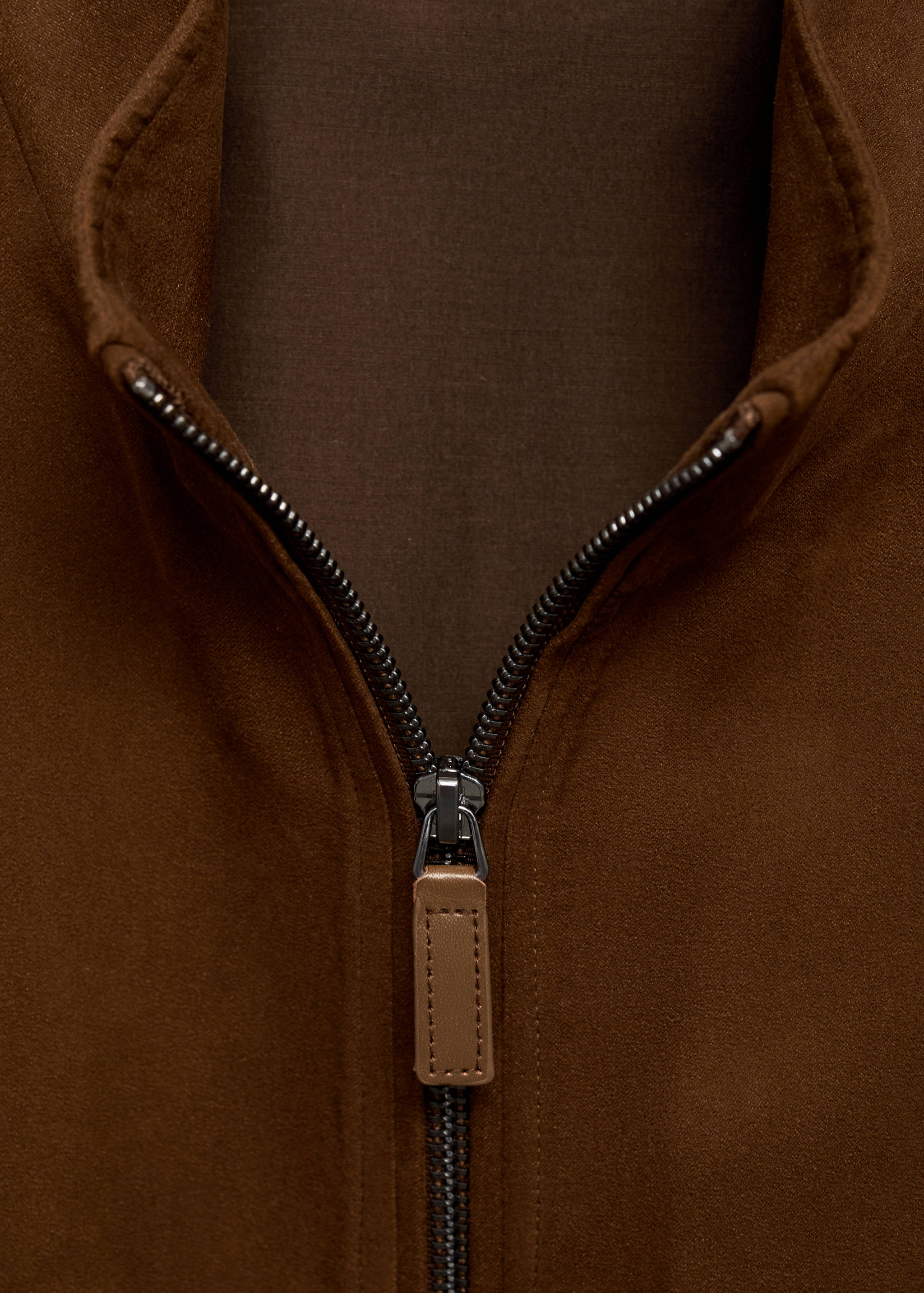 Jaket dengan efek kulit suede - Rincian barang 8