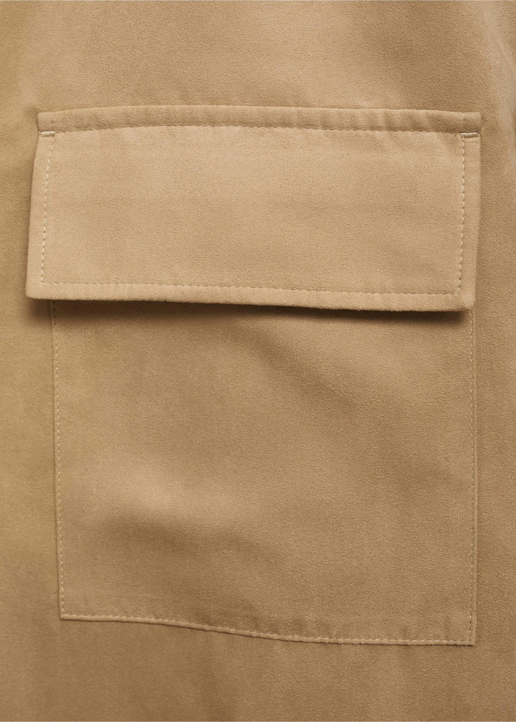 Surchemise simili-cuir daim - Détail de l'article 0, Beige. Ref: 17022896-00.