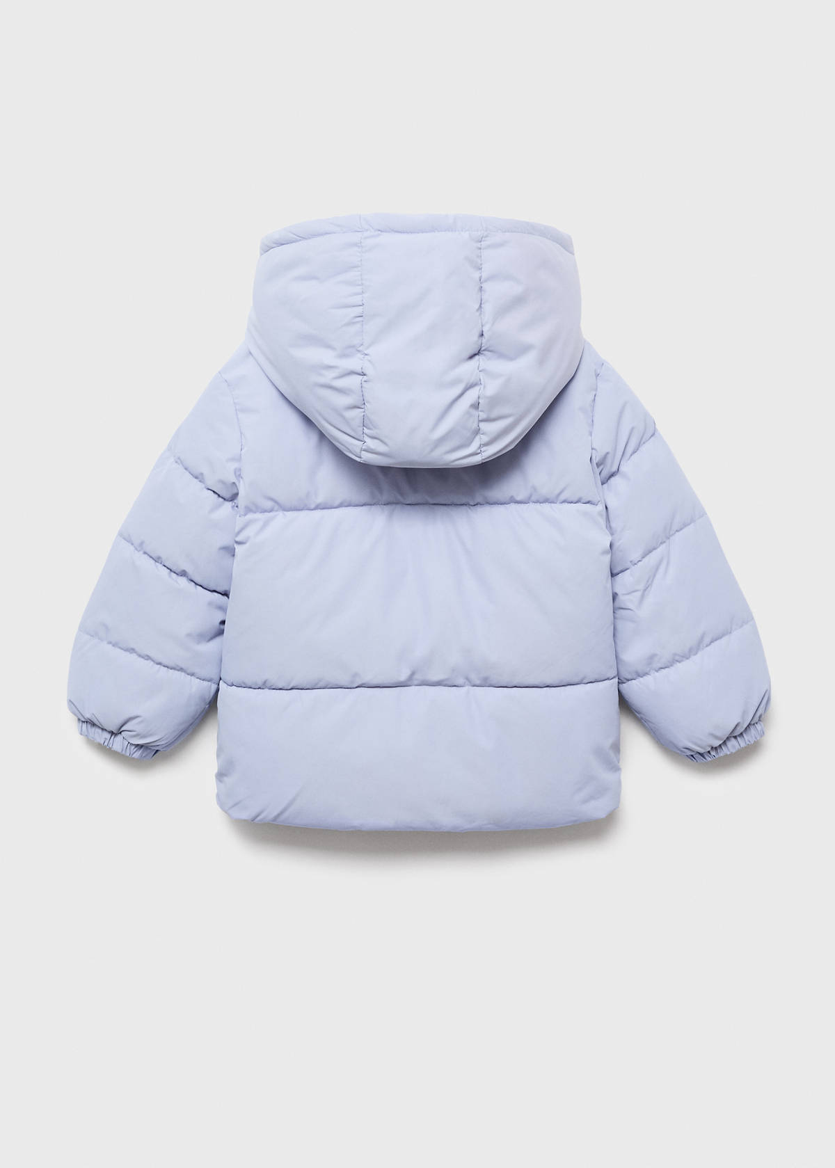 Hood puffer coat — Sky Blue