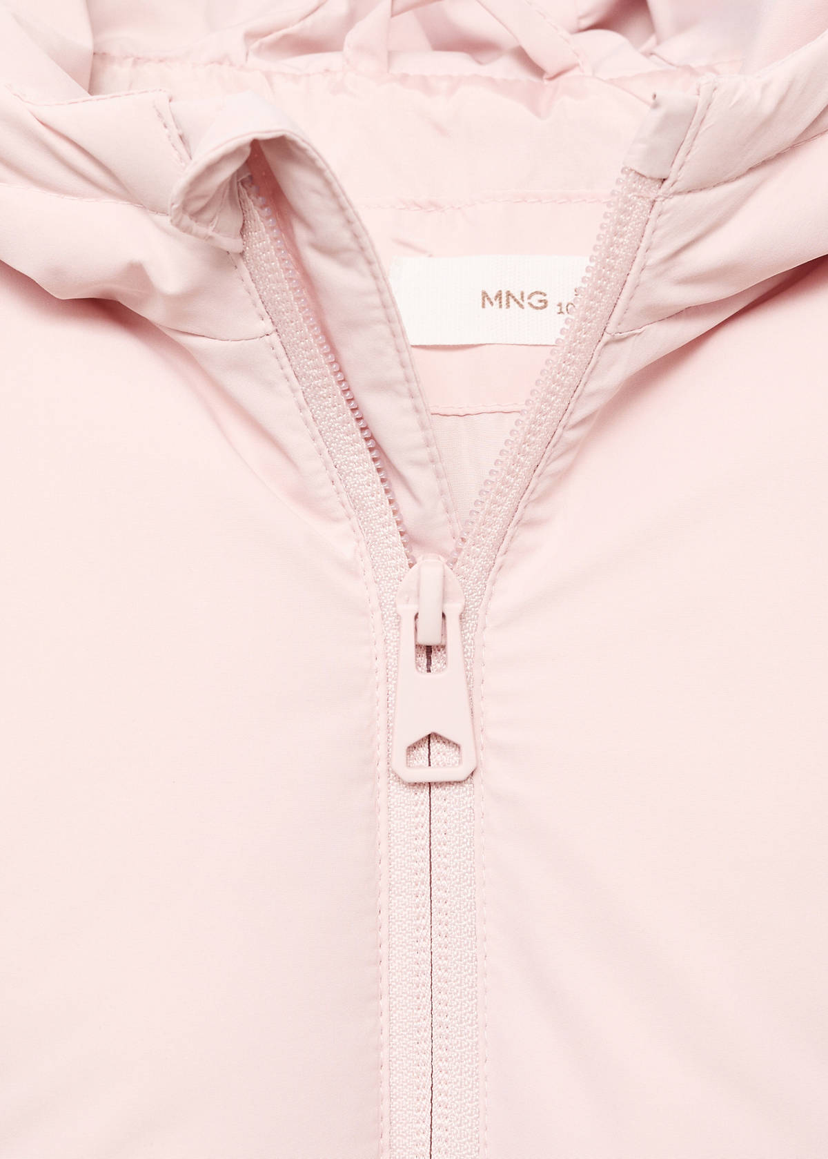 Hood puffer coat — Pink