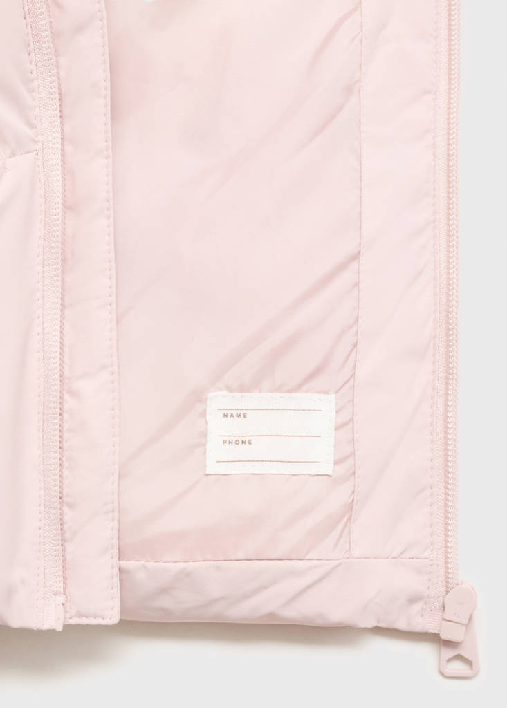 Hood puffer coat — Pink