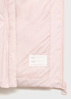 Hood puffer coat — Pink 4