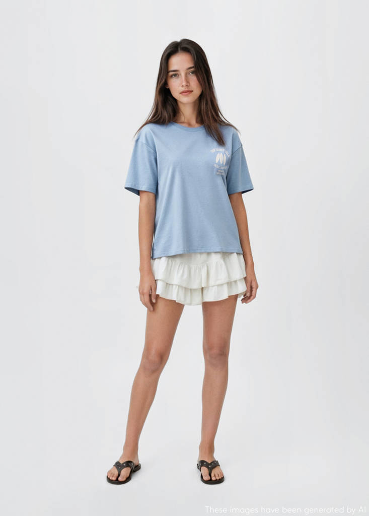 Surf printed t-shirt — Blue