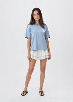 Surf printed t-shirt — Blue 2