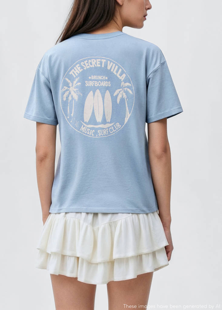 Surf printed t-shirt — Blue