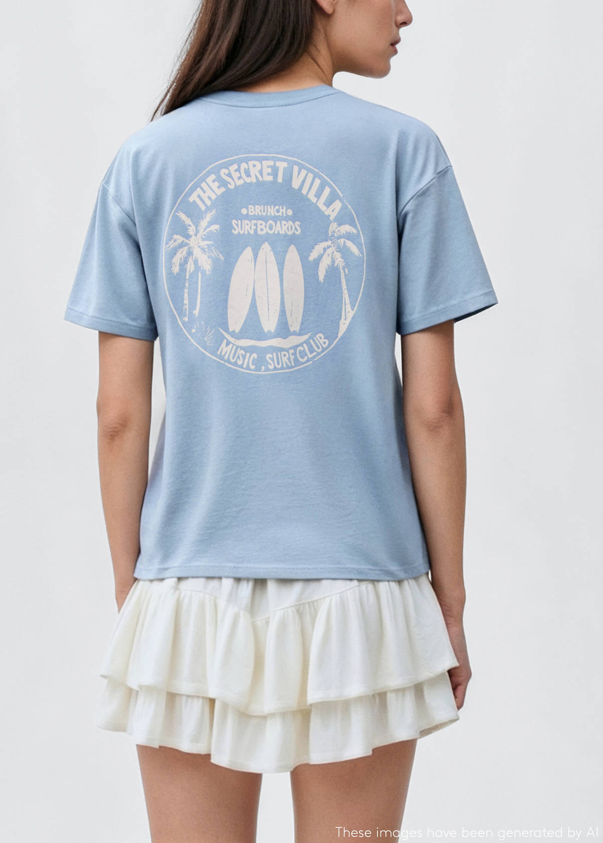 Surf printed t-shirt — Blue