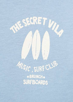 Surf printed t-shirt — Blue 4