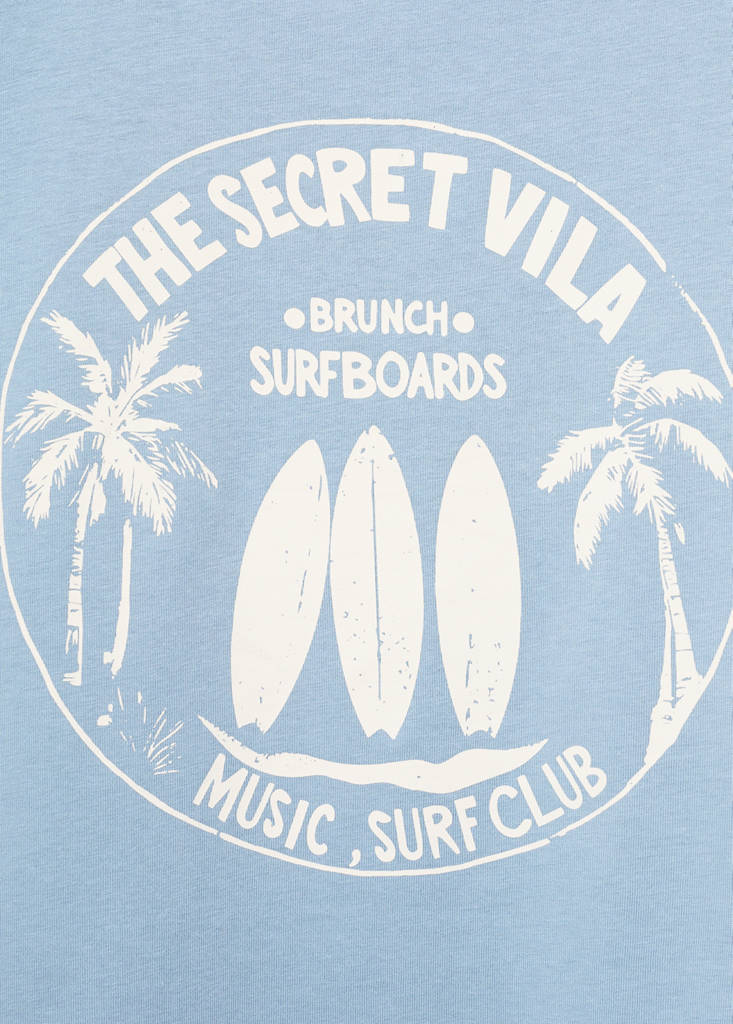 Surf printed t-shirt — Blue