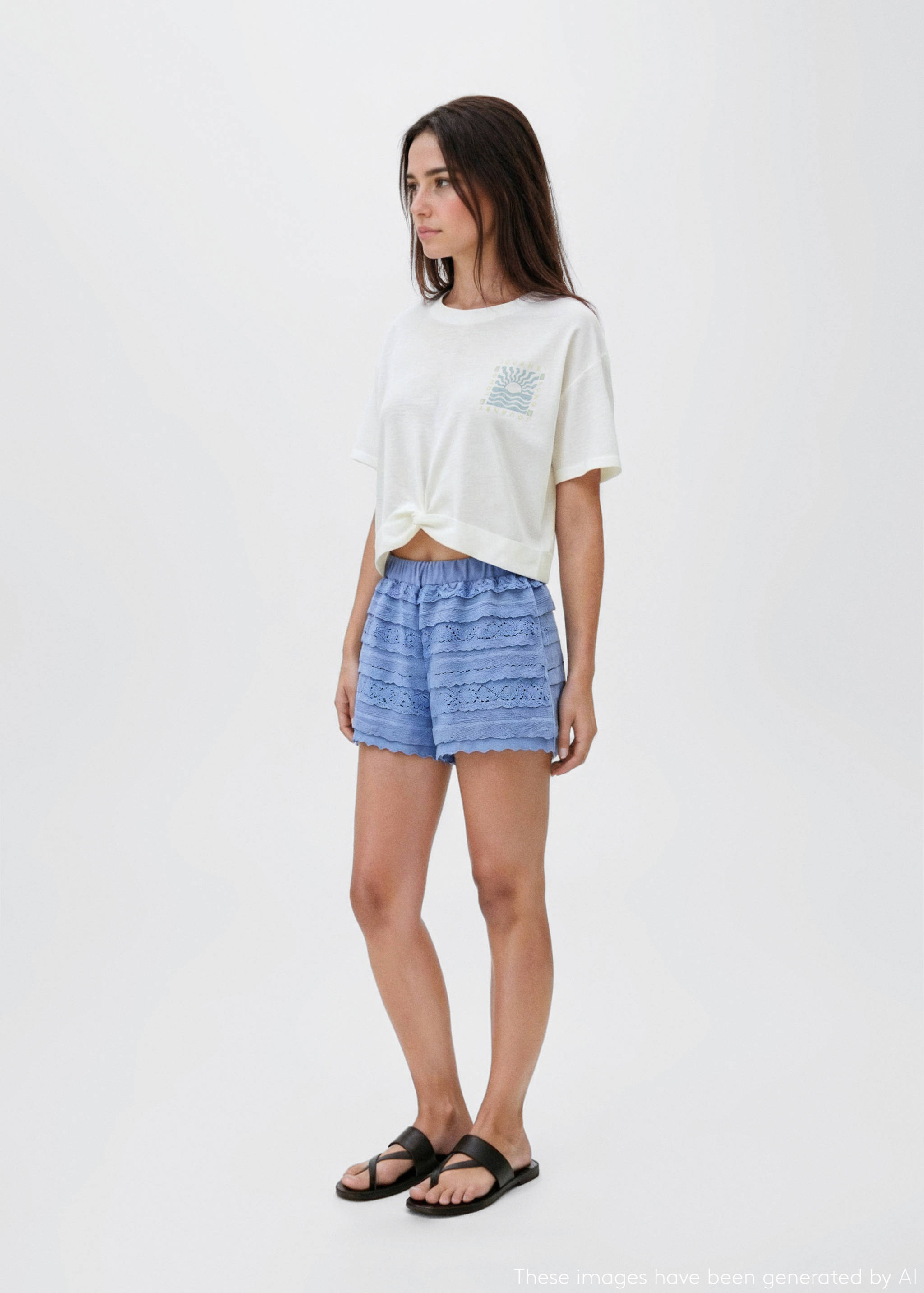 Knot crop T-shirt - General plane