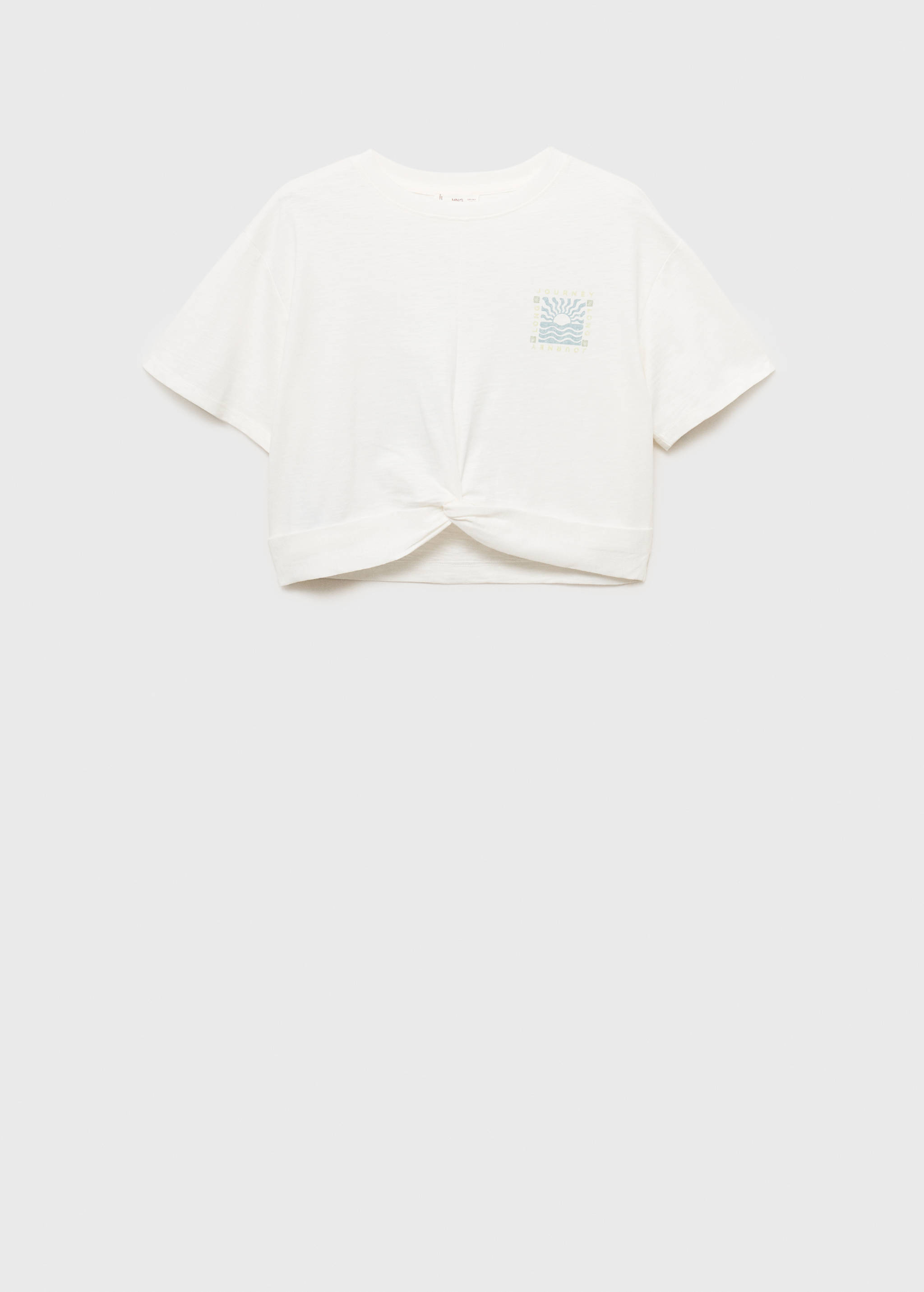 Knot crop T-shirt - Article without model