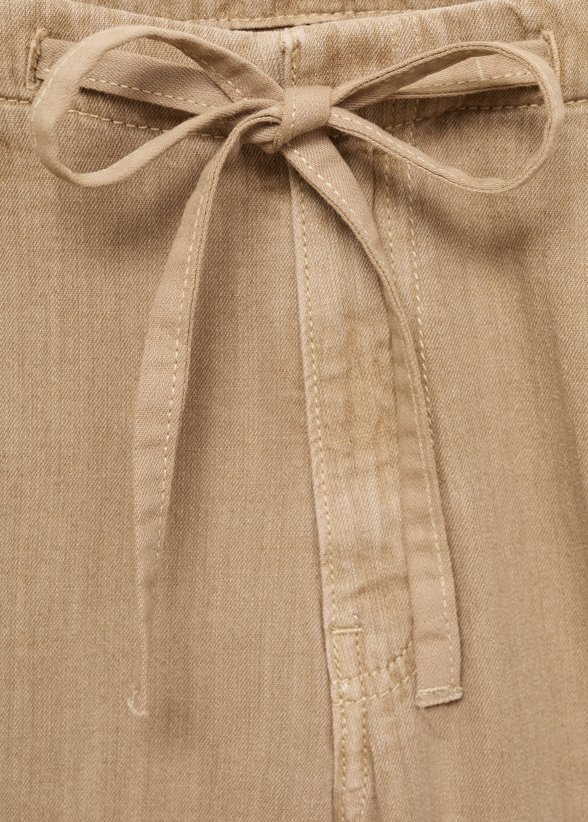 Wide leg denimbyxor med skärp - Detaljer om artikeln 8