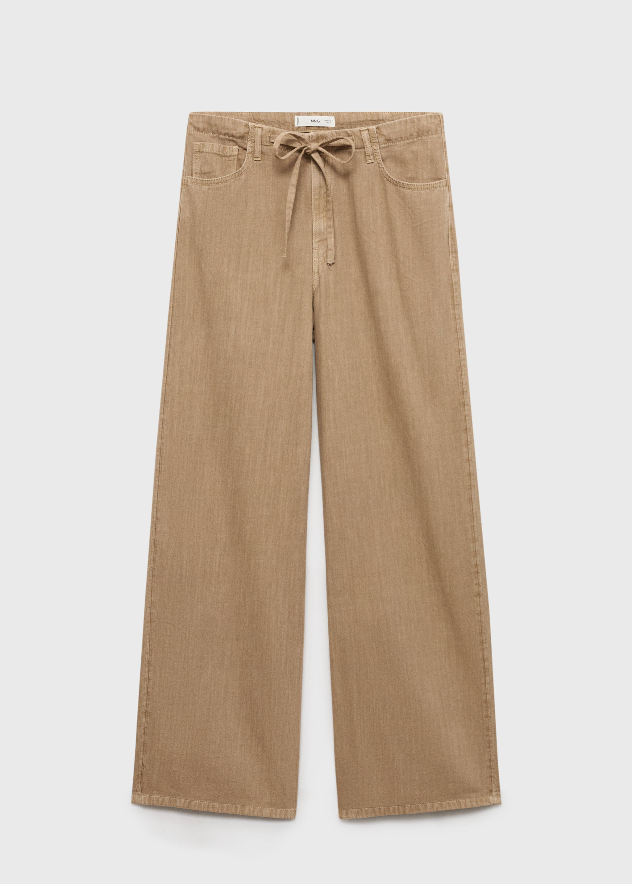 Pantalón denim wide leg cinturón - Artículo sin modelo
