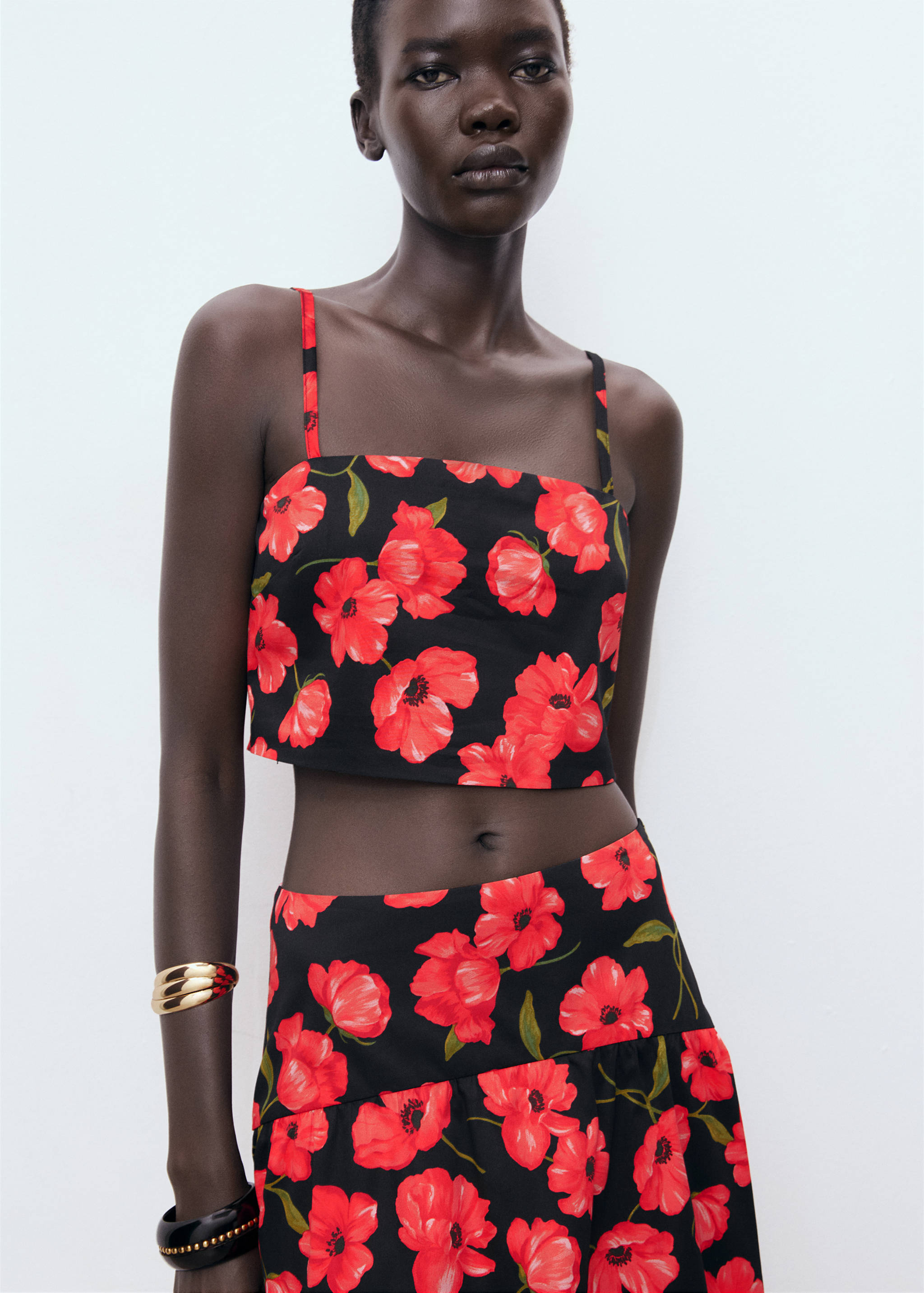 Floral crop top - Medium plane