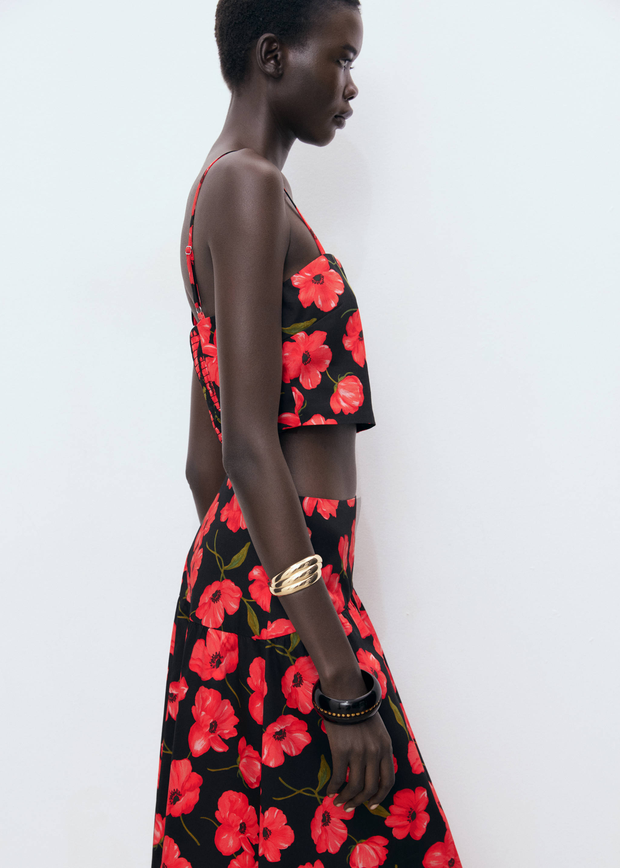 Floral crop top - Details of the article 6