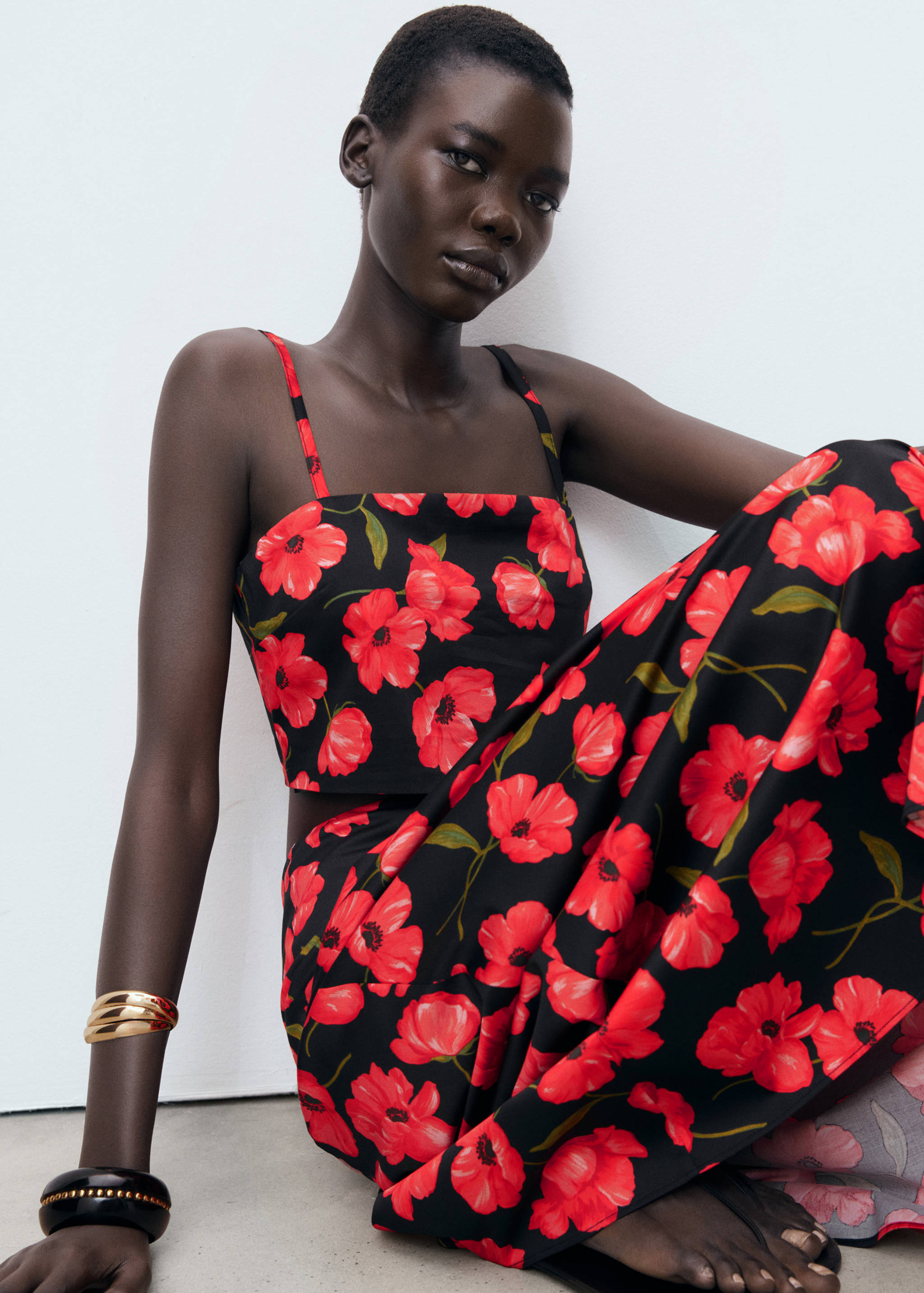 Floral crop top - Details of the article 2