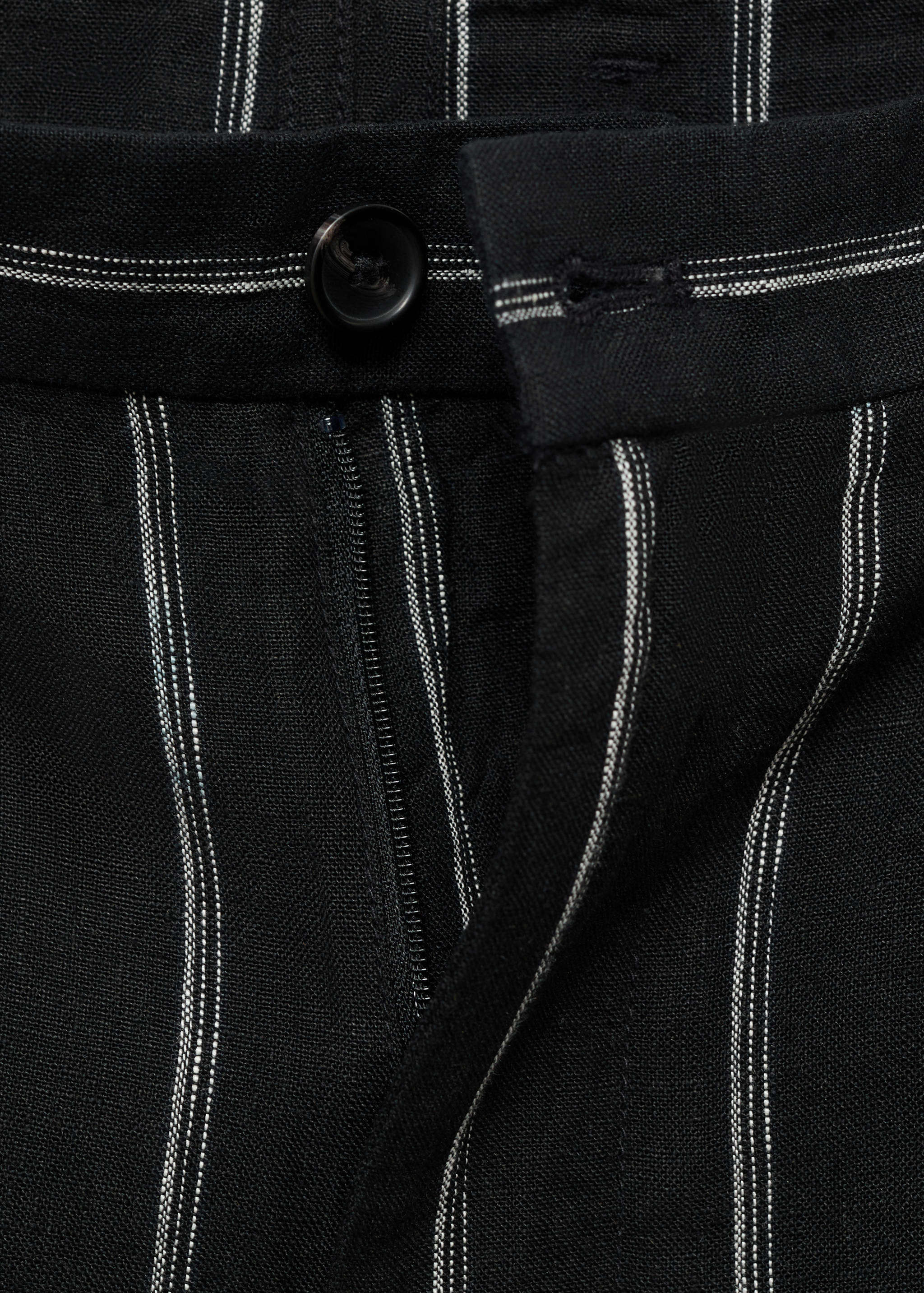 Striped linen-blend Bermuda shorts - Details of the article 8