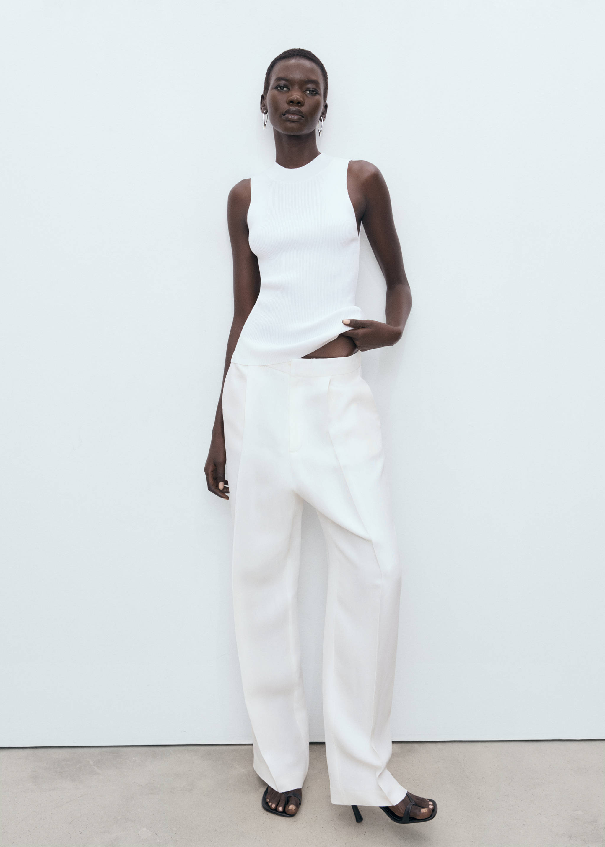 Top maille côtelée - Plan général