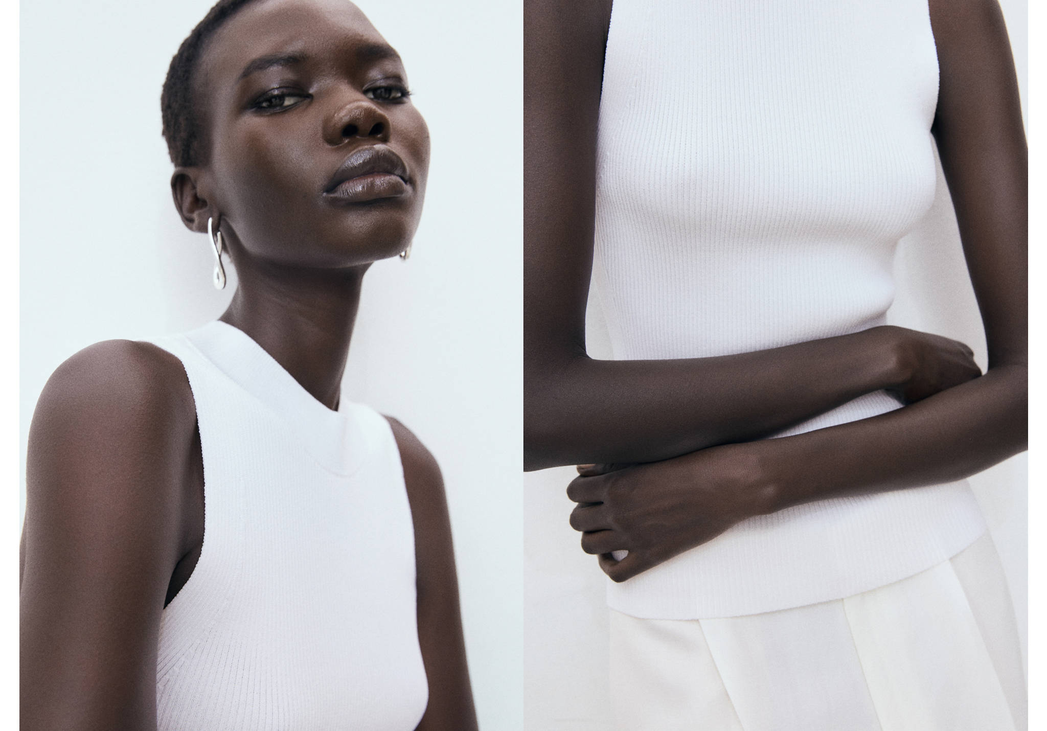 Top maille côtelée - Plan panoramique