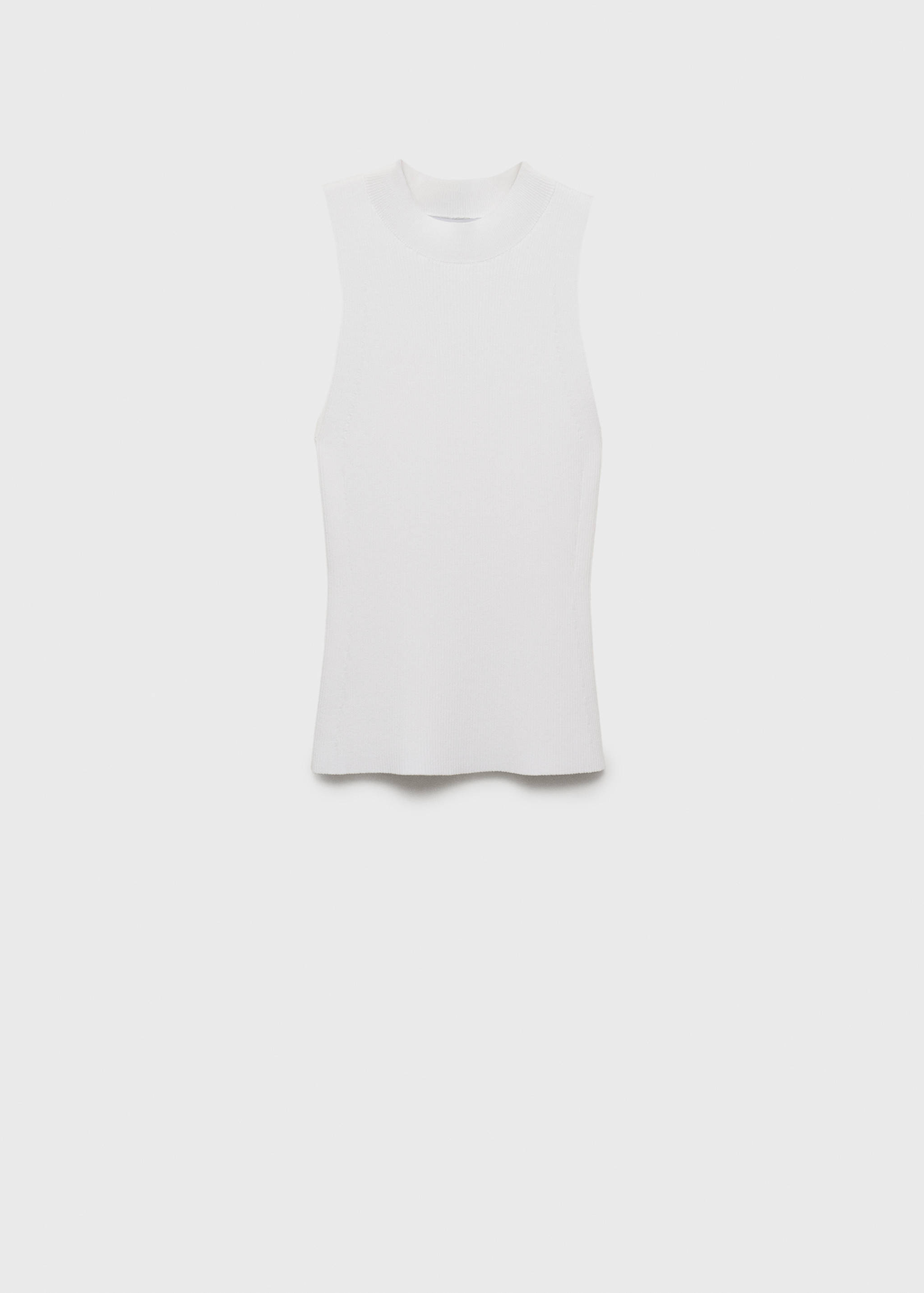 Top maille côtelée - Article sans modèle