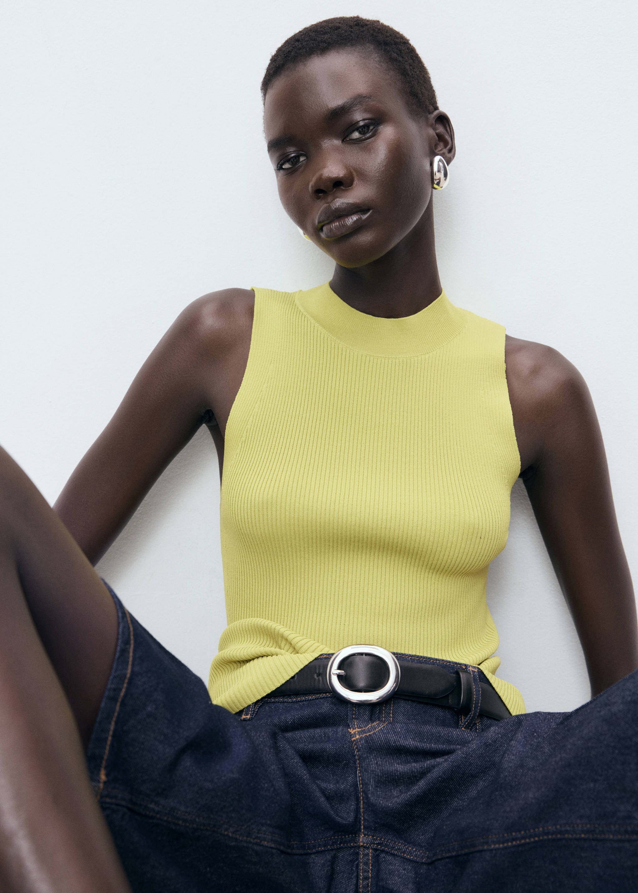 Ribbed knit top - Details of the article 2