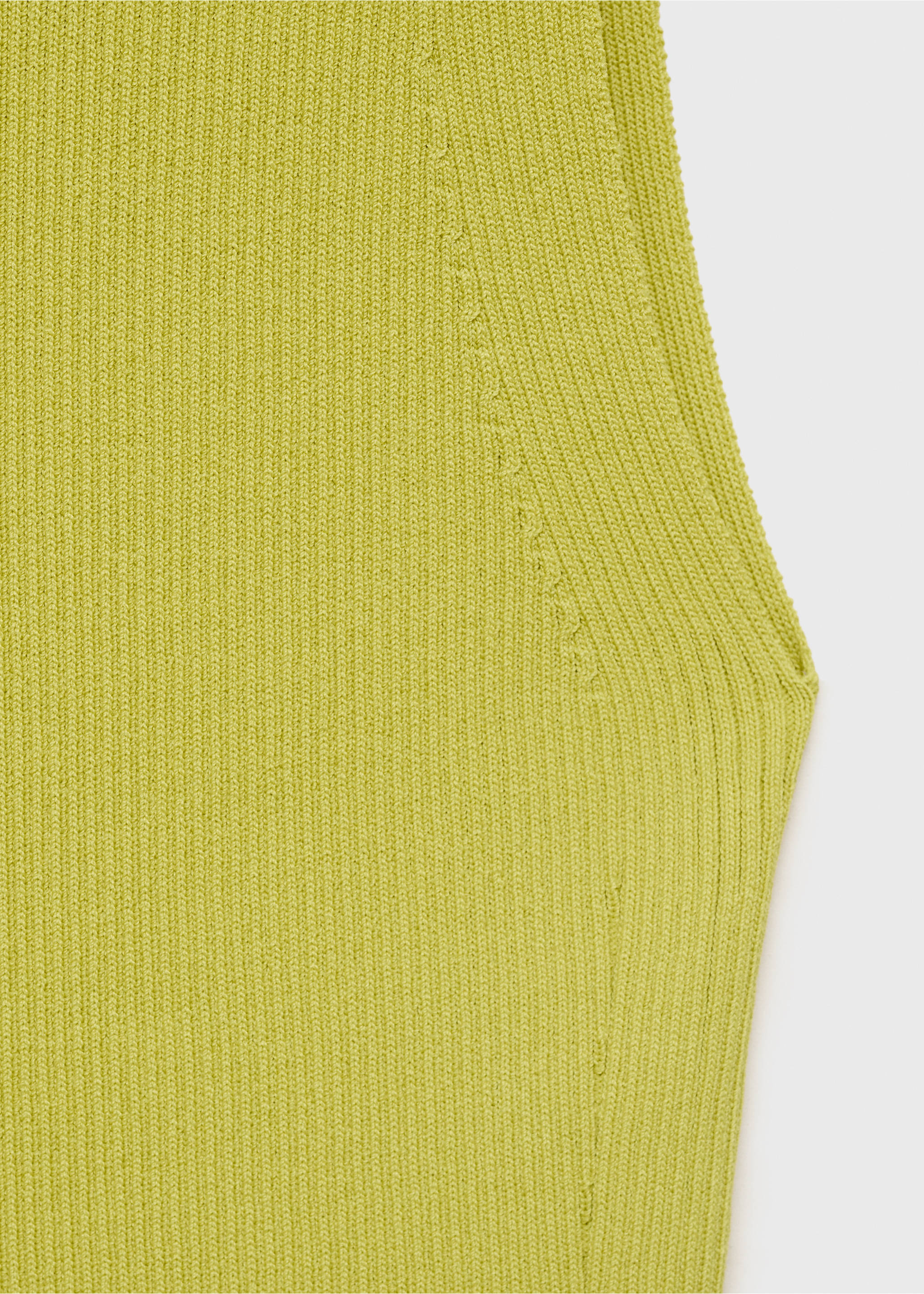 Ribbed knit top - Details of the article 0, Lime. Ref: 17022905-00.