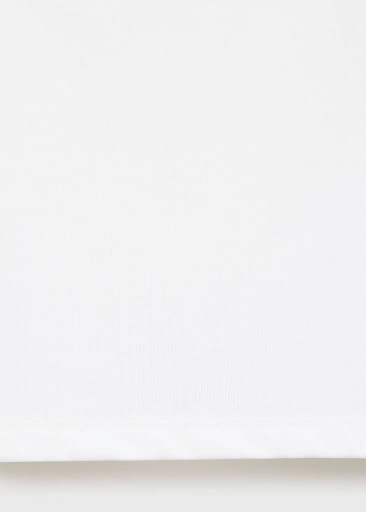 Plain strapless top — Off White