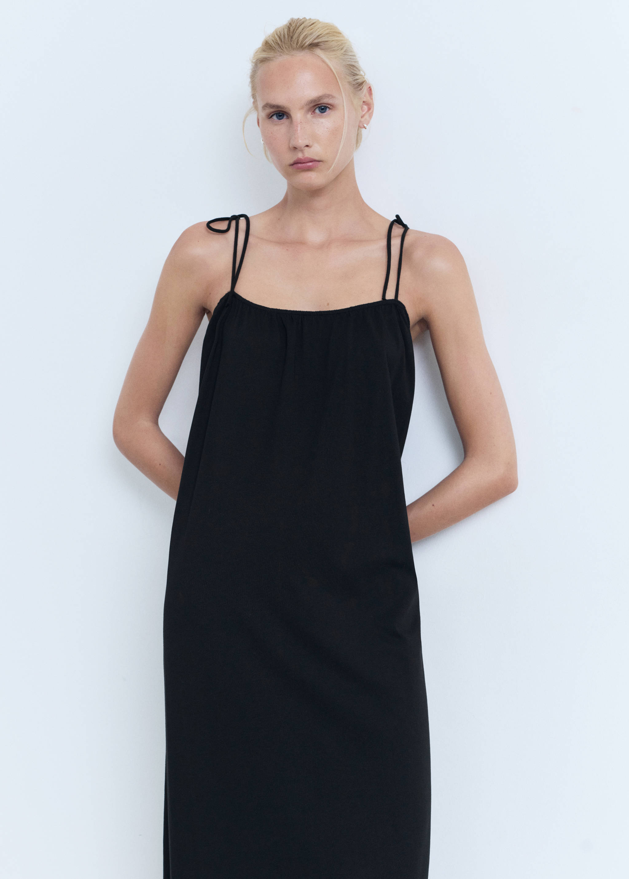 Bow cotton dress - Medium plane