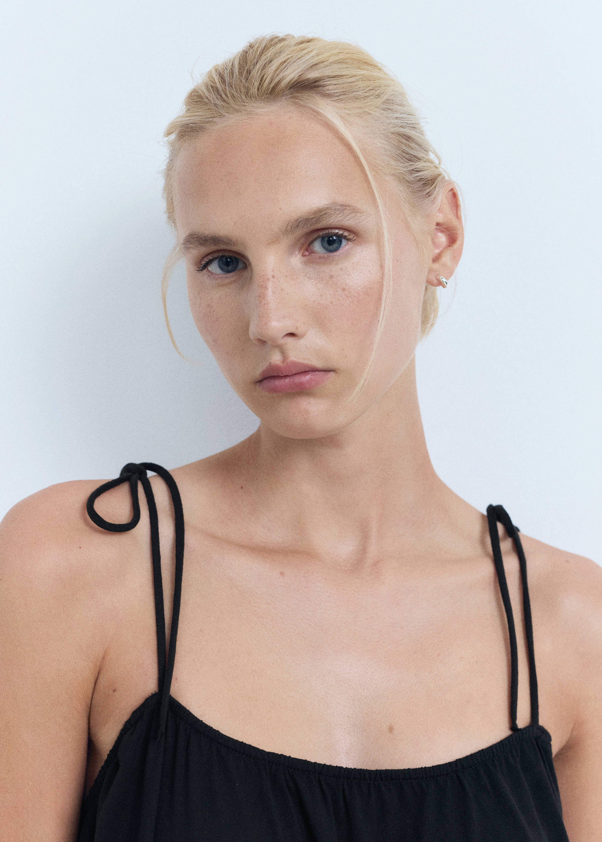 Bow cotton dress - Details of the article 1